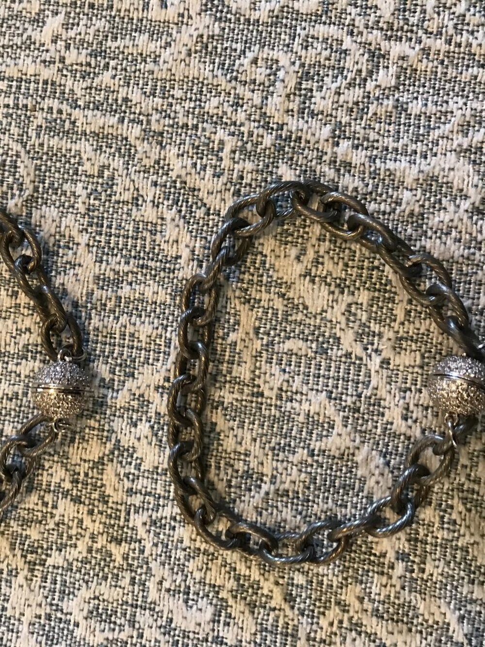đ GIFTABLE - Freida Rothman Rhodium MAGNETIC CLASP Necklace/Bracelet Set - Picture 12 of 14